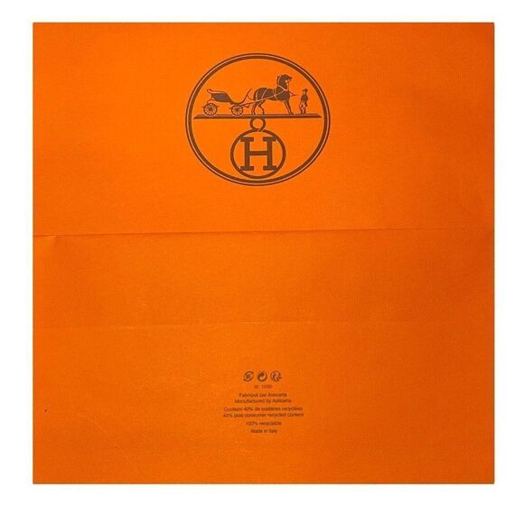 Hermes Extra Large Empty Gift Bag 23.5”x19”x7.5” Shopping Birkin 25 30 Shopping - Picture 4 of 8